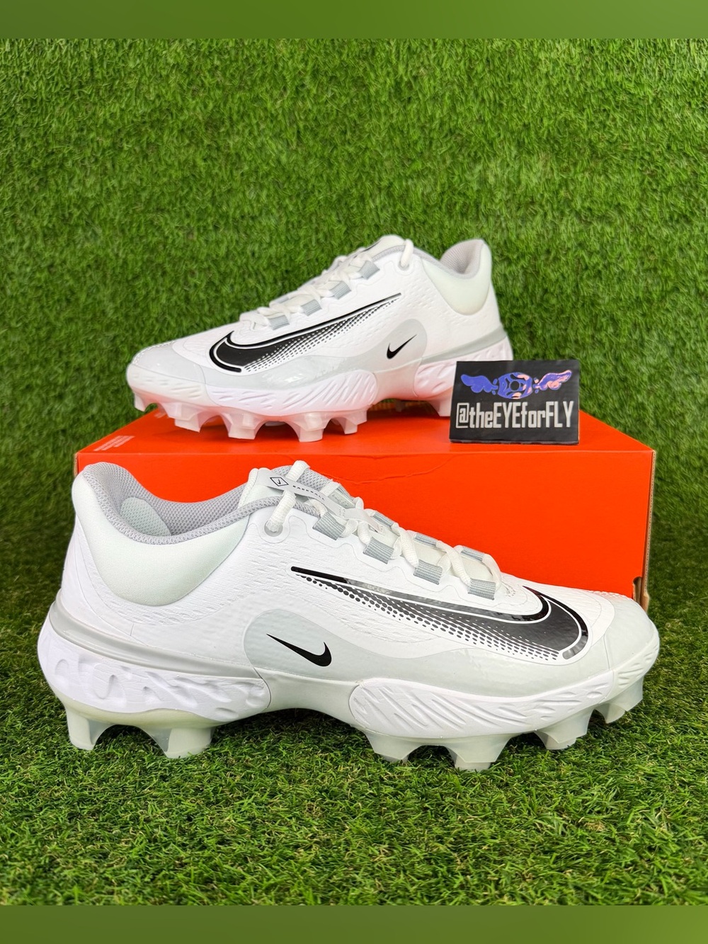 NEW Nike Alpha Huarache Elite 4 Low MCS White Black Wolf Grey FD6255-100